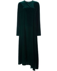 Темно-зеленое бархатное платье от Rochas