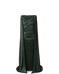 Темно-зеленое вечернее платье с пайетками от Talbot Runhof
