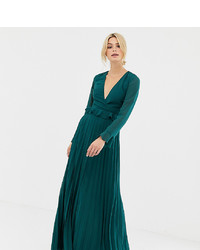 Темно-зеленое вечернее платье от Asos Tall