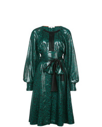 Темно-зеленое вечернее платье от Dvf Diane Von Furstenberg