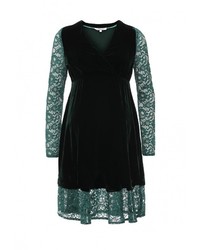 Темно-зеленое вечернее платье от MammySize