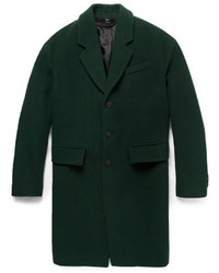 Темно-зеленое длинное пальто от Burberry