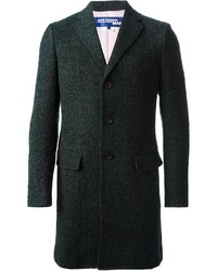 Темно-зеленое длинное пальто от Comme des Garcons