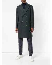 Темно-зеленое длинное пальто от Boglioli