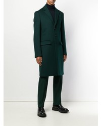 Темно-зеленое длинное пальто от Joseph