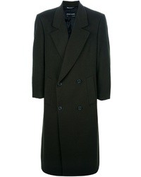 Темно-зеленое длинное пальто от Pierre Cardin