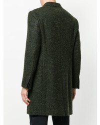 Темно-зеленое длинное пальто от Stella McCartney