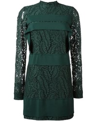 Темно-зеленое кружевное платье от No.21