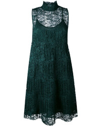 Темно-зеленое кружевное платье от See by Chloe