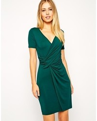 Темно-зеленое облегающее платье от Asos
