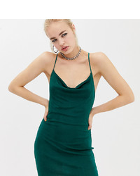 Темно-зеленое облегающее платье от Collusion
