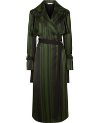 Женское темно-зеленое пальто дастер от Adeam