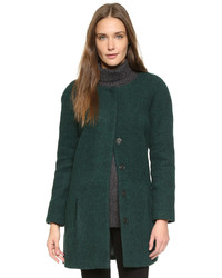 Женское темно-зеленое пальто от Amanda Uprichard