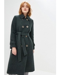 Женское темно-зеленое пальто от Azell'Ricca