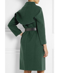 Женское темно-зеленое пальто от Nina Ricci