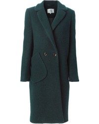 Женское темно-зеленое пальто от Carven