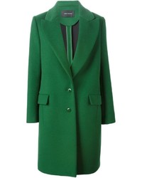 Женское темно-зеленое пальто от Cédric Charlier