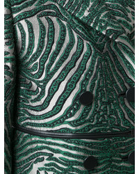 Женское темно-зеленое пальто от Fendi