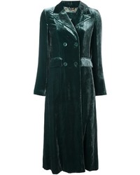 Женское темно-зеленое пальто от Etro