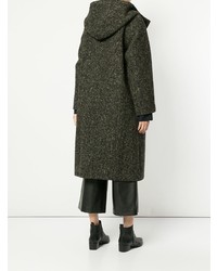 Женское темно-зеленое пальто от Goen.J