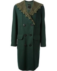 Женское темно-зеленое пальто от Jean Paul Gaultier