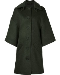 Женское темно-зеленое пальто от Jean-Pierre Braganza