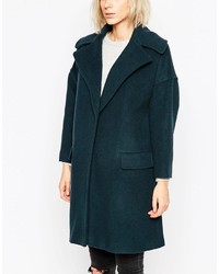 Женское темно-зеленое пальто от Helene Berman