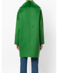 Женское темно-зеленое пальто от P.A.R.O.S.H.