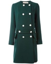 Женское темно-зеленое пальто от Marni