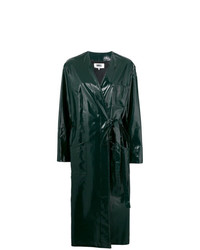 Женское темно-зеленое пальто от MM6 MAISON MARGIELA