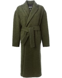 Женское темно-зеленое пальто от MSGM