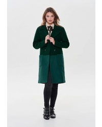 Женское темно-зеленое пальто от Only