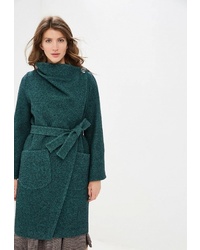 Женское темно-зеленое пальто от Ovelli