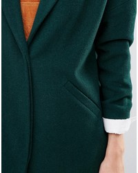Женское темно-зеленое пальто от Helene Berman