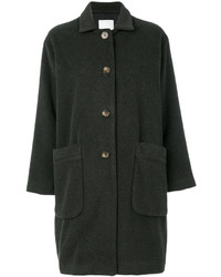 Женское темно-зеленое пальто от Societe Anonyme