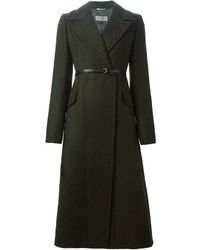 Женское темно-зеленое пальто от Sportmax