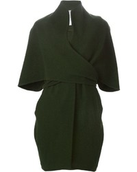 Женское темно-зеленое пальто от Sybilla
