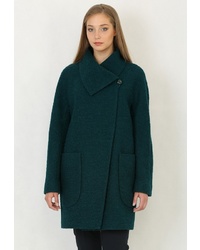 Женское темно-зеленое пальто от Trifo