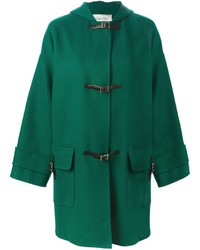 Женское темно-зеленое пальто от Valentino