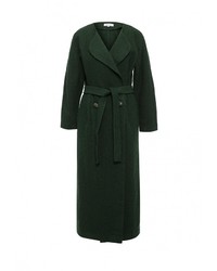 Женское темно-зеленое пальто от Voielle