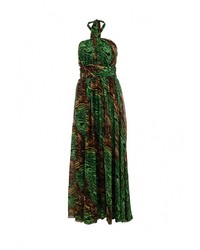 Темно-зеленое платье-макси от MadaM T