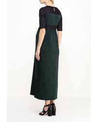 Темно-зеленое платье-макси от MammySize