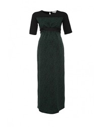 Темно-зеленое платье-макси от MammySize