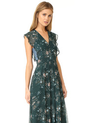 Темно-зеленое платье-макси от See by Chloe