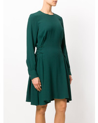 Темно-зеленое платье прямого кроя от Theory