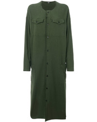 Темно-зеленое платье-рубашка от Zucca