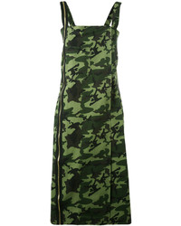 Темно-зеленое платье с камуфляжным принтом от EACH X OTHER