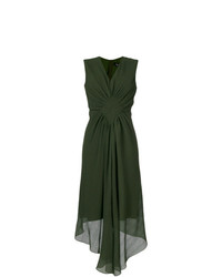 Темно-зеленое платье с пышной юбкой от Paule Ka