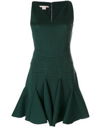 Темно-зеленое платье с рюшами от Antonio Berardi