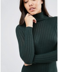 Темно-зеленое платье-свитер от Brave Soul